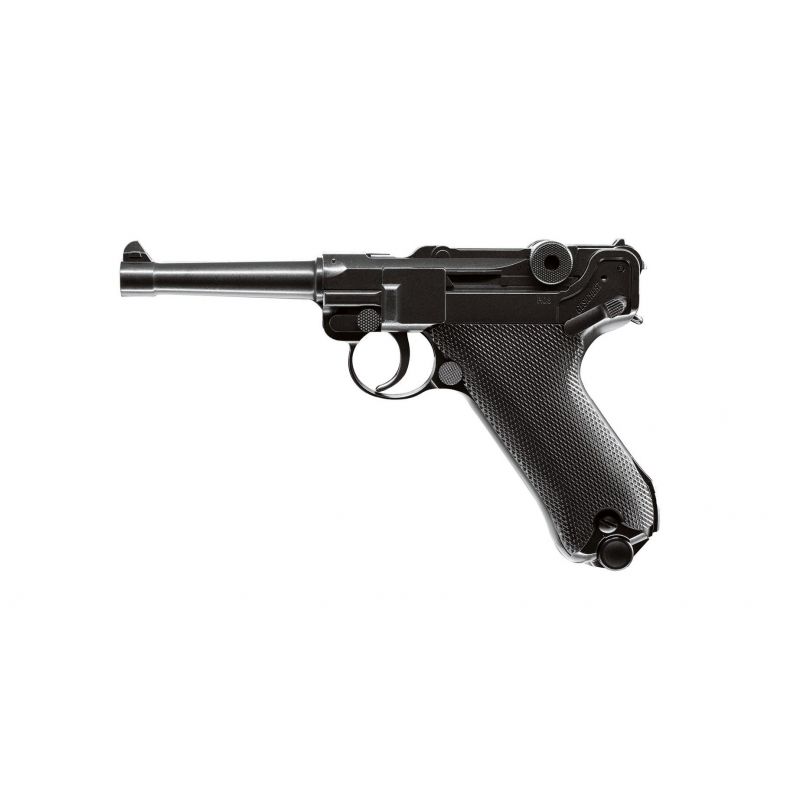 Luger P08 galingas metalinis CO2 airsoft pistoletas