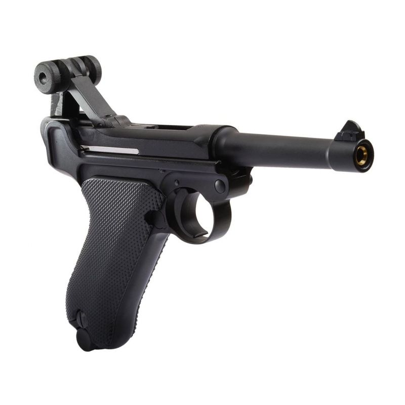 Metal airsoft pistol Luger P08 gas blowback
