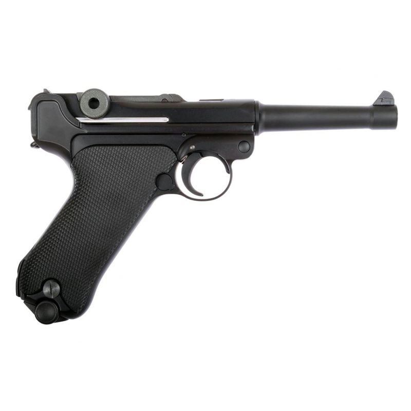 Metallist airsoft püstol Luger P08 gaasi tagasilöögiga püstol