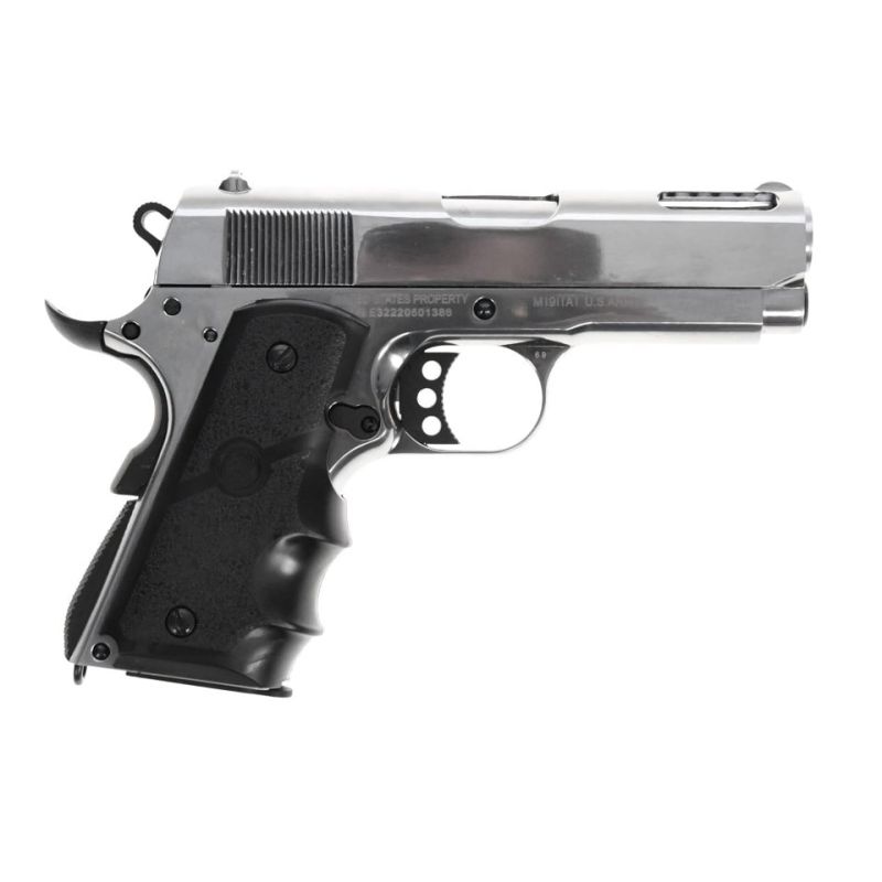 Spīdīga Colt 1911 Defender zaļā gāzes pneimatiskā pistole