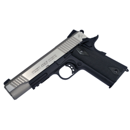 Colt 1911 divkrāsaina CO2 pneimatiskā pistole ar sliedi