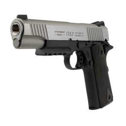 Colt 1911 dviejų spalvų CO2 Airsoft pistoletas su bėgeliu