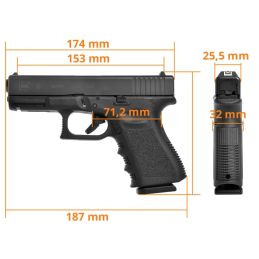 Kõige võimsam airsoft püstol Glock 19 CO2