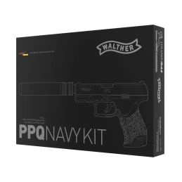 Airsoft Spring Pistol Walther PPQ Navy with Silencer