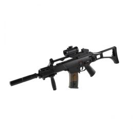 Lēta G36C Full Auto Airsoft replika ar aksesuāriem