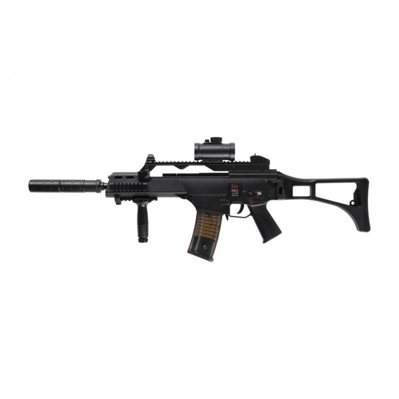 Lēta G36C Full Auto Airsoft replika ar aksesuāriem