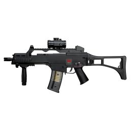Lēta G36C Full Auto Airsoft replika ar aksesuāriem