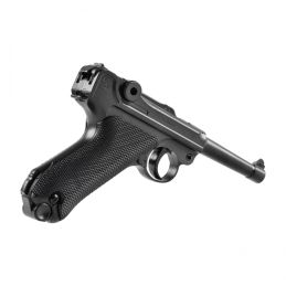Luger P08 galingas metalinis CO2 airsoft pistoletas