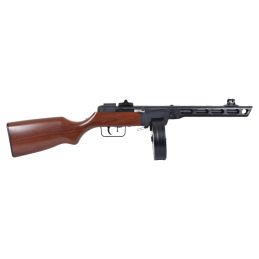 Snow Wolf SW-09 PPSh-41 AEG Airsoft SMG – Wood-Effect Finish, Full Metal, 1000-rd Drum