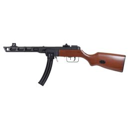 Snow Wolf SW-09 PPSh-41 AEG Airsoft SMG - Puiduefektiga viimistlus, täismetall, 1000-padruniline trummel