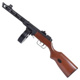 Snow Wolf SW-09 PPSh-41 AEG Airsoft SMG - Puiduefektiga viimistlus, täismetall, 1000-padruniline trummel