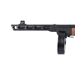 Snow Wolf SW-09W PPSh-41 AEG Airsoft SMG - Ehtne puit, täismetall, 1000-rd trummel
