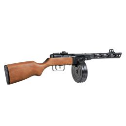 S&T PPSh-41 EBB AEG Airsoft SMG - ABS Stock, 1000-rd trummel (STAEG01FW)