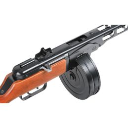 S&T PPSh-41 EBB AEG Airsoft SMG – Real Wood, 2000-rd Drum (STAEG01)
