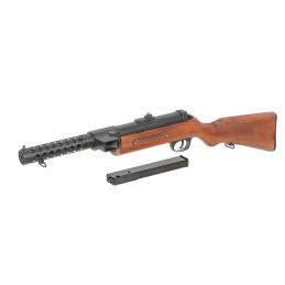 Snow Wolf SW-021 MP18 AEG Airsoft SMG - tikras medis, pirmasis automatas