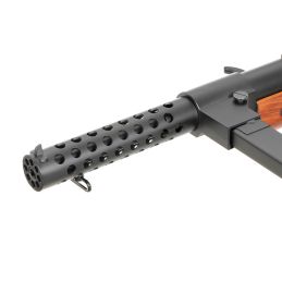 Snow Wolf SW-021 MP18 AEG Airsoft SMG - tikras medis, pirmasis automatas