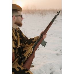 SVT-40 Airsoft šautene - Real Wood, padomju pašaizlādējamā Otrā pasaules kara šautene