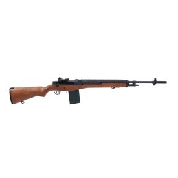M14 Airsoft Rifle – Wooden Style, Battery & Charger Included, US Battle Rifle