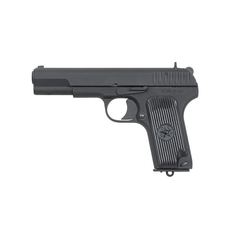 TT-33 Tokarev Airsoft GBB pistole - padomju Otrā pasaules kara šaujamierocis, pilnmetāls