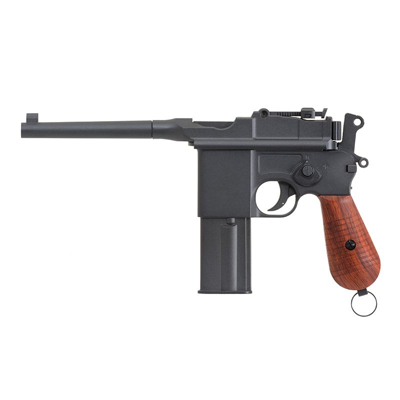 Mauser C96 M712 Schnellfeuer CO2 Airsoft Pistol – Select-Fire German Broomhandle