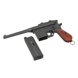 Mauser C96 M712 Schnellfeuer CO2 Airsoft Pistol – Select-Fire German Broomhandle