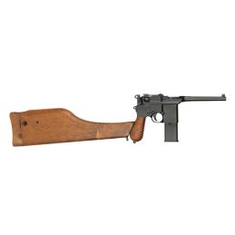 Mauser C96 M712 Schnellfeuer Airsoft GBB püstol õlavarrega - Saksa luudakäepide