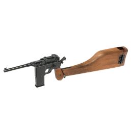 Mauser C96 M712 Schnellfeuer Airsoft GBB Pistol with Shoulder Stock – German Broomhandle