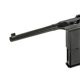 Mauser C96 M712 Schnellfeuer Airsoft GBB pistole ar plecu pieturi - vācu metāllāpstiņa