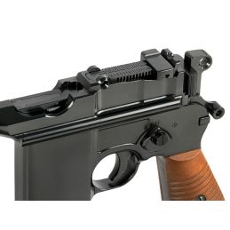 Mauser C96 M712 Schnellfeuer Airsoft GBB Pistol with Shoulder Stock – German Broomhandle