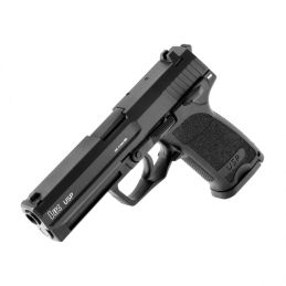H&K USP CO2 blowback airsoft pistoletas - pilno dydžio, licencijuotas Umarex, tinka didesniems delnams