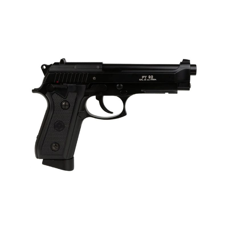 PT92 FULL AUTO – pilnai automatinis CO2 airsoft pistoletas, metalinis, 27 šratai